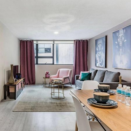 Cozy Roma Norte Flat - Parking- Wifi - Sleeps 6 メキシコシティ エクステリア 写真